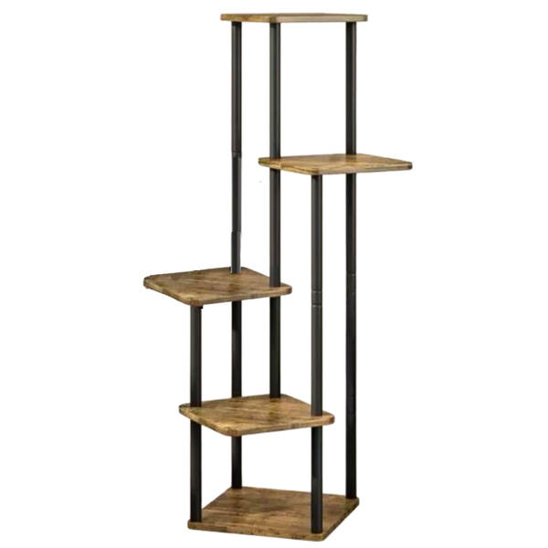 5 Tier Plant Display Stand For Indoor Outdoor, Tall Metal Flower Shelf, DIY