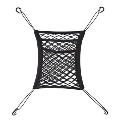Premium Elastic 3 Tier Car Pet Rear Seat Barrier Net