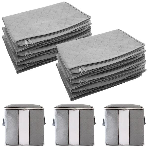 Extra Large Heavy Duty Foldable Storage Bags Set of 9