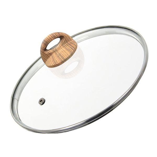 Tempered Glass Lid with Heat Resistant Handle, for Frying Pan, Pots - 26cm