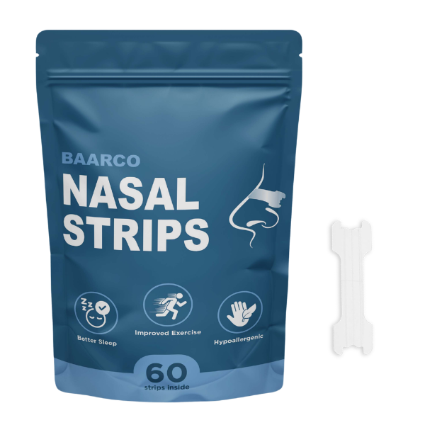 Baarco Transparent Nasal Strips - Improve Breathing, Sleep &amp; Boost Fitness