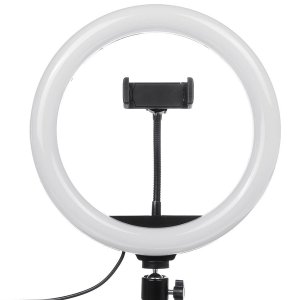 20cm Multi Colour LED Ring Light with Camera Holder