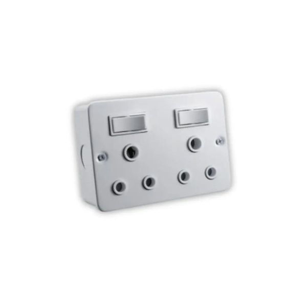 4x2 Industrial Double Socket
