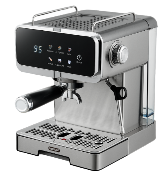 MDMV 20Bar Espresso Coffee Machine -Italian ULKA Pump, 51mm 1.6L Tank 1350W