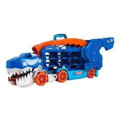 Hot Wheels City Ultimate T-Rex Transporter Hauler with Lights and Sounds