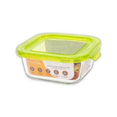Harry's Homeware 800ML F/Lock Square Borosilicate Food Container
