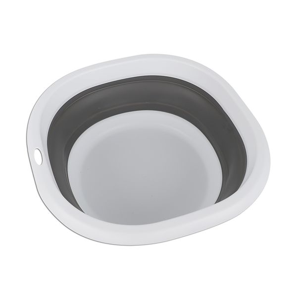 Home Quip - Foldaway Washing Up Bowl - Grey and White - 36cm Diameter - 10L