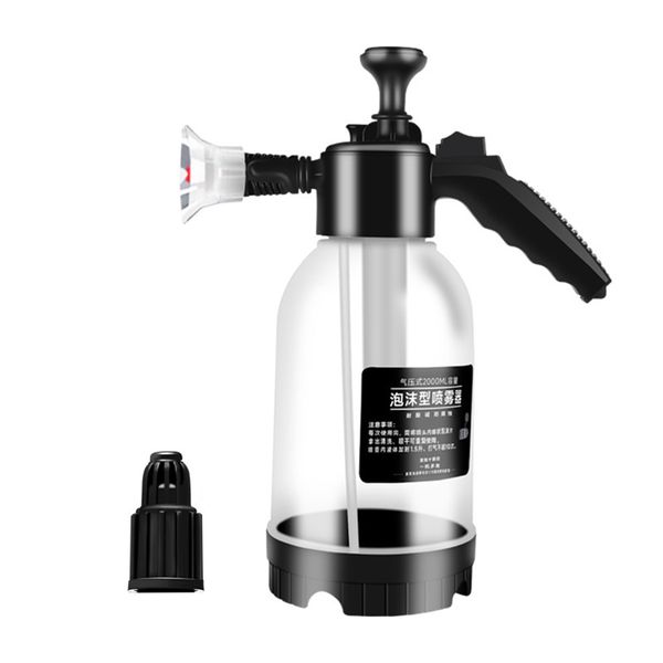 2L Manual Pump Foam Spray, High-Pressure Car Wash Spray Bottle