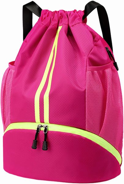 Drawstring Gym Bag for Men, Waterproof Drawstring Backpack for Women