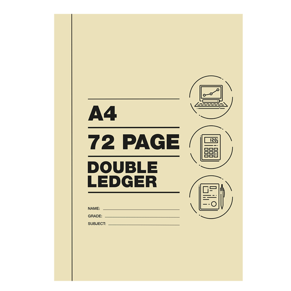 72 pages A4 Accounting Books Ledger (Pack of 10)