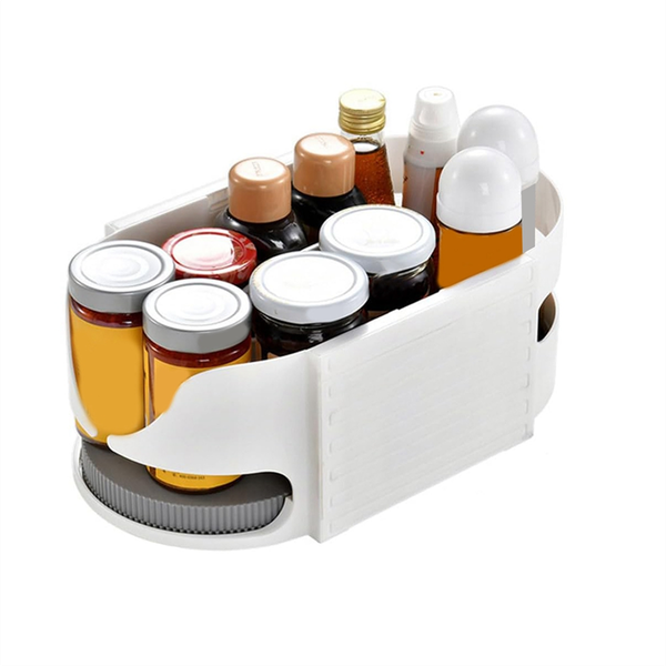Combinable Lazy Turntable Organizer, DIY 360 Rotate Fridge Organization &amp;
