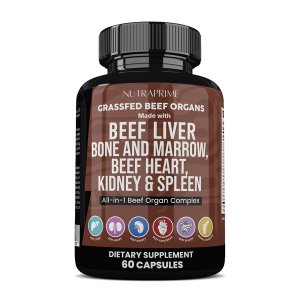 Grassfed Beef Organs - All-in-1 Beef Organ Complex - 60 Capsules
