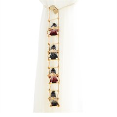 Fabric Ladder Christmas Doll Hanging Curtain Dress Up Christmas Tree Living