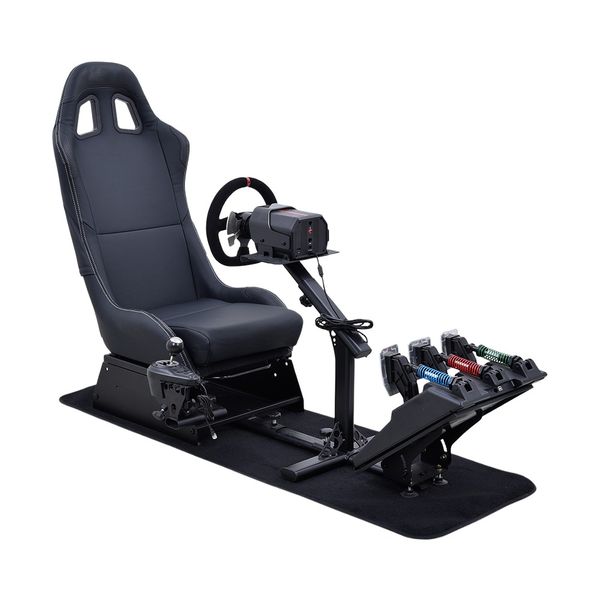 GY013 Sim Racing Simulator Cockpit-Compatible with Logitech &amp; Thrustmaster