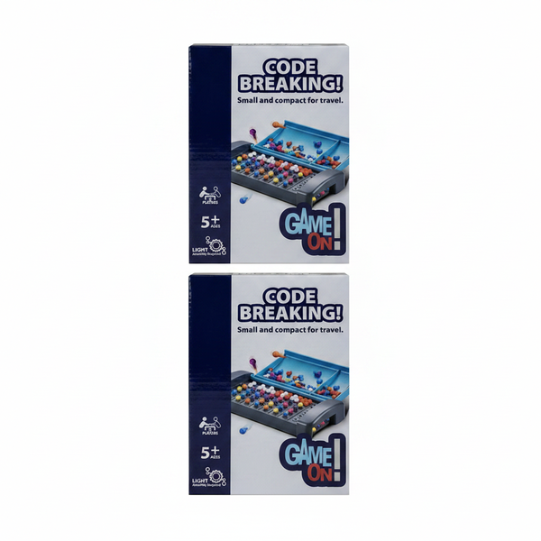 Game On Strategic Code Breaking Puzzle Game for 1-2 Players - 2 Pack