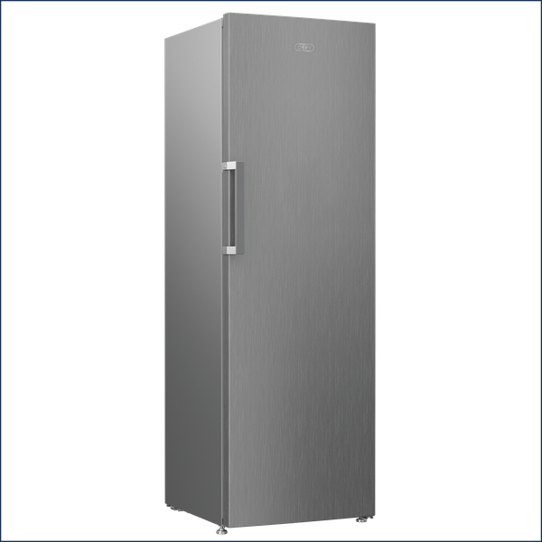 Defy 343L DFD458 Upright Fridge No Frost Titanium Inox