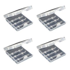 E-Photographic Set of 4 AA Battery Storage Boxes Holds 16 Batteries-EPHK116