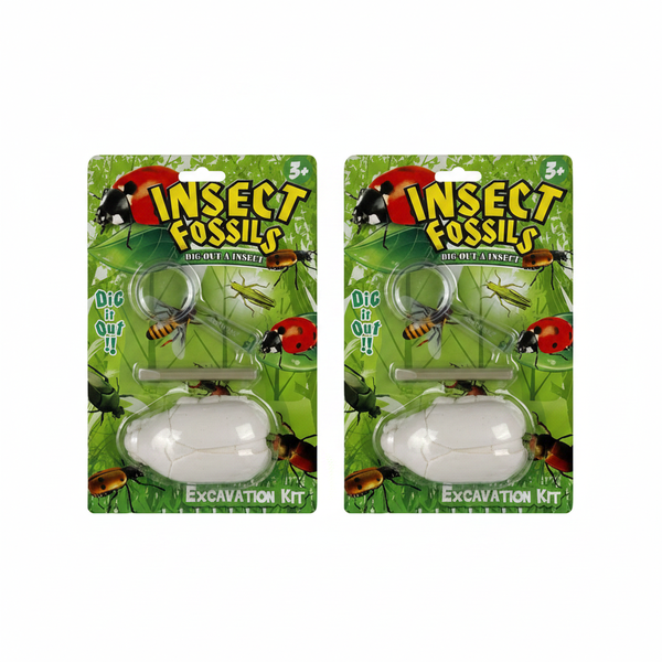 Edu Excavation Insect Fossil Kit for Kids - Hands-On Learning - 2 Pack