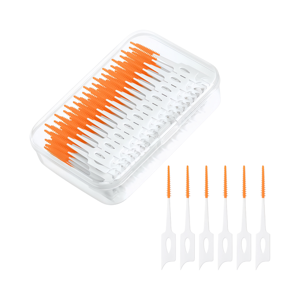 Sndway 200-pack Interdental Brushes &amp; Dual-Use Dental Floss Picks