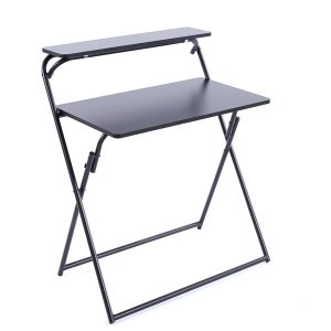 Folding Computer Desk Student Wood Table with Shelf