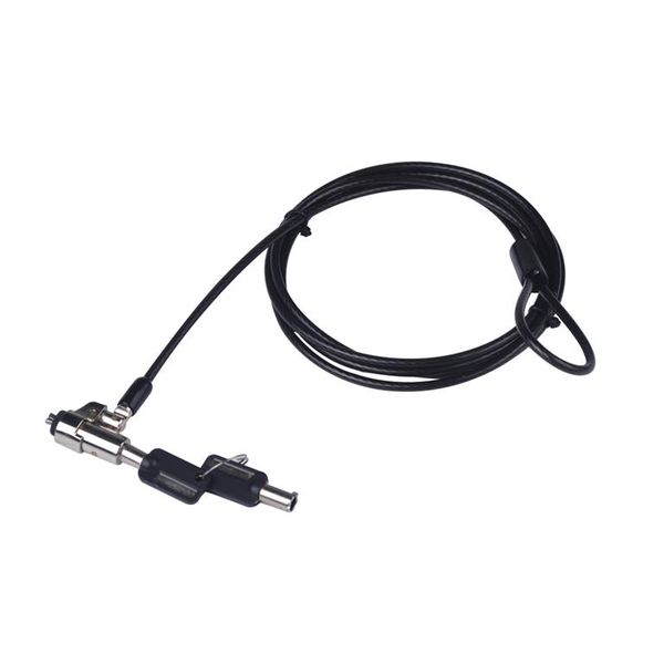 GIZZU Noble Wedge Laptop Lock (for Dell 3.2mm x 4.5mm Slot) 1.8m - 2 Keys