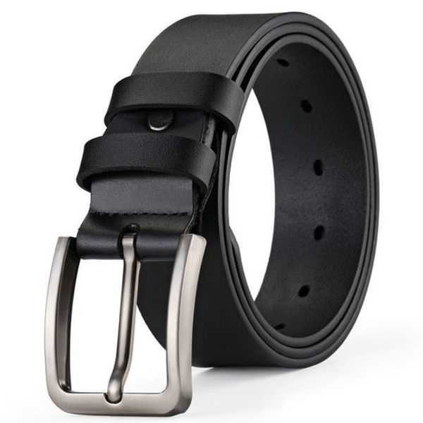 Business Belts Leisure Men's Alloy Square Pin Buckle Belts Male Jeans Belts