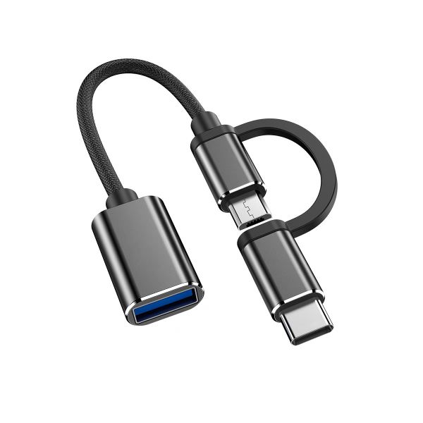 2 in 1 3.0 OTG Portable Cable (Micro / Type-C) Fast Charging &amp; Transfer