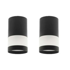 Vito Donna-BB/ D80MM Mini Downlight Frame Black &amp; Transparent-Set of 2