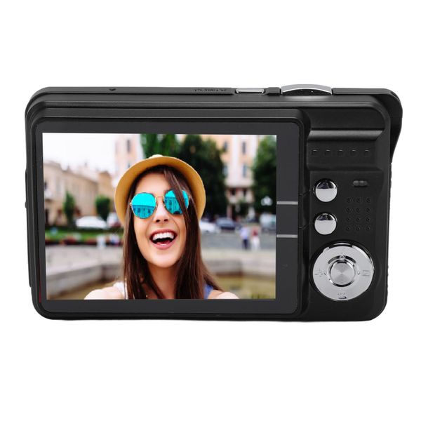 Compact 4K Camera compatible with Teens, Anti-Shake, Black