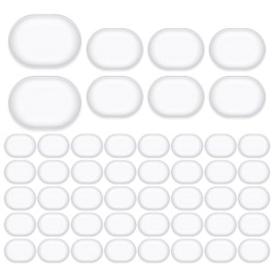 48 Pcs Drum Dampeners Gel Pads Silicone Drum Silencers (Transparent)