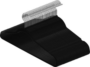 Black Hangers Velvet Hangers Non-Slip Clothes Hangers - 50 Pack