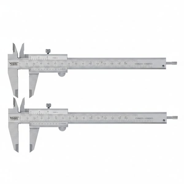 Vogel Vernier Caliper 150mm with Locking Screw - Stainless Steel - 2 Pack