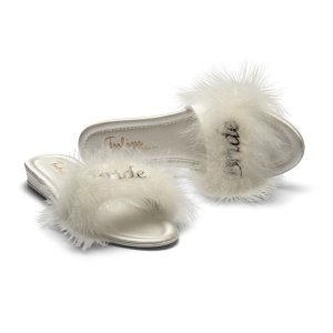 Tulips Satin Bridal Slippers