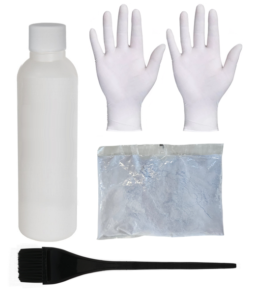 Professional High-Lift Hair Blue Bleach Powder + 20Vol Developer Full Kit