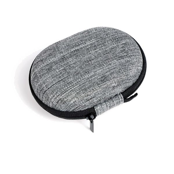 Headphone Storage Bag Portable Earphone Case EVA Zip Hard Shell for Travel