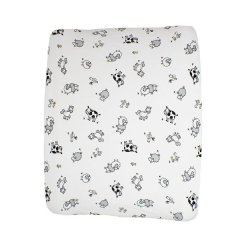 2 in 1 Moses Basket Fitted Sheet / Changing Mat Cover - Farm Animals