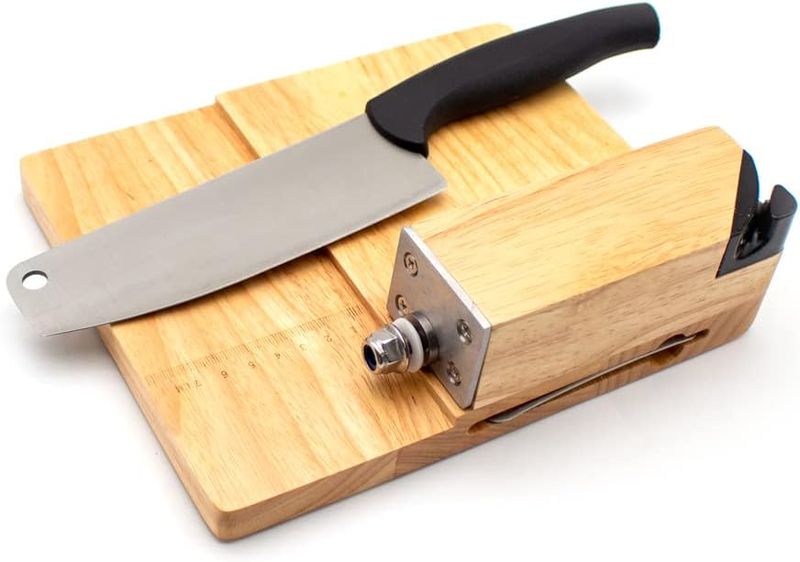 Multi-Purpose Kitchen Cutter - Slicer with Wooden Cutting Board