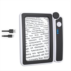 4X Large Magnifying Glass With Light For Reading Lighted Magnifier