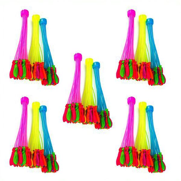 Water Balloons - Rapid Filling, Self Tying (555 Balloons, Assorted Colours)