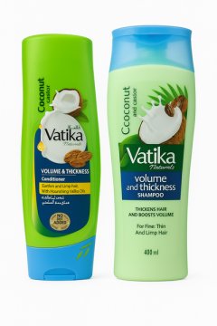 Vatika Coconut &amp; Castor Strength &amp; Volume Shampoo and Conditioner Set 400ml