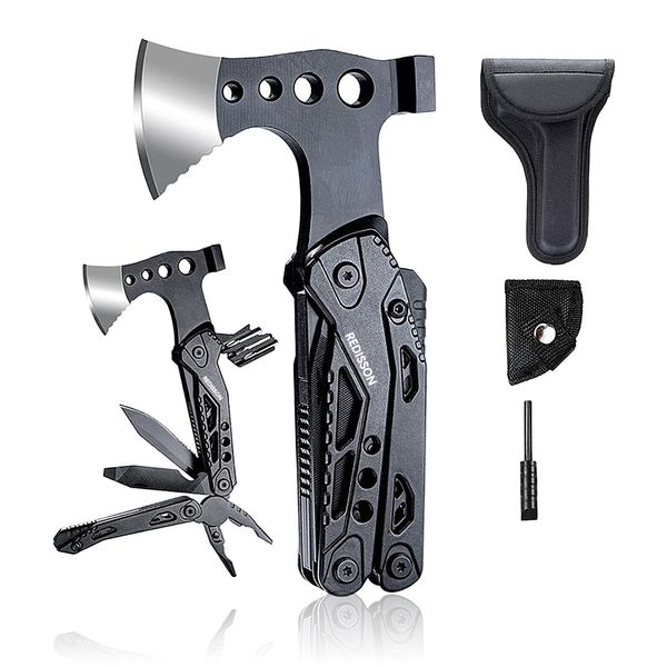 Camping Essentials 15-in-1 Multitool Camping Gear, Multi Tool Survival Gear