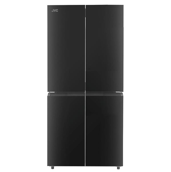 JVC Black Glass Finish A+ 400 L Multi Door Fridge/ Freezer Frost Free