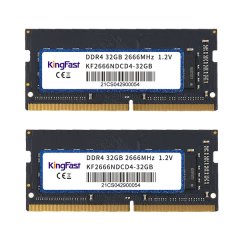 Kingfast 64GB DDR4 2666MHz SO-DIMM Laptop RAM Combo (2 x 32GB DDR4 2666)