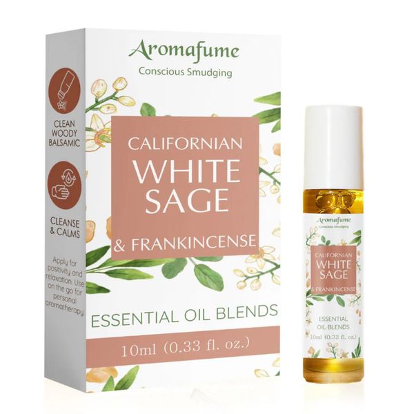 White Sage &amp; Frankincense Roll-On Oil - Aromafume 10ml