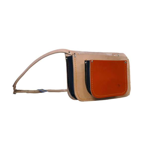 Nail Bag - Double Pocket - Leather - 3 Pack