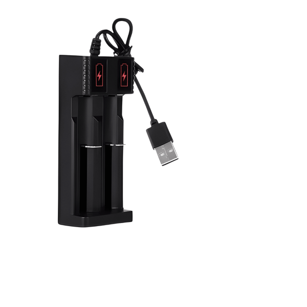BDD Dual-Slot USB Lithium Battery Charger for 18650 &amp; Similar Cells