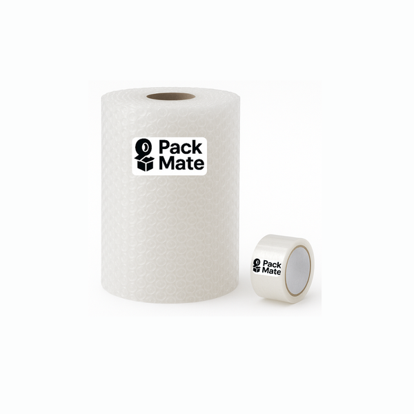 PackMate Bubble Wrap (40cm x 30m) + Clear Packaging Tape (48mm x 50m)
