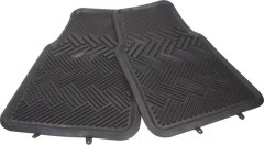 Moto Quip Heavy Duty Rubber Mat Set 4 x 4 front 2 piece
