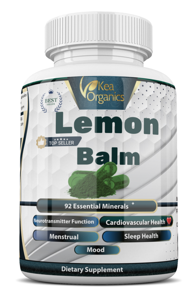 Kea Organics - Lemon Balm Leaf Extract - 60 Veggie Capsules.