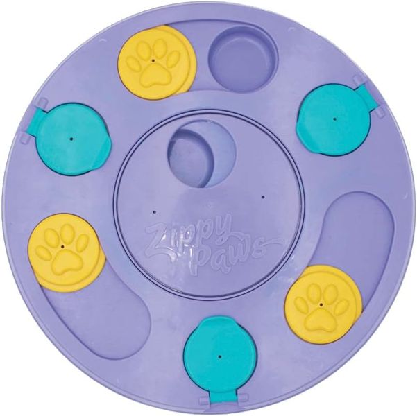 ZippyPaws SmartyPaws Puzzler Interactive Dog Toy Puzzle - Purple